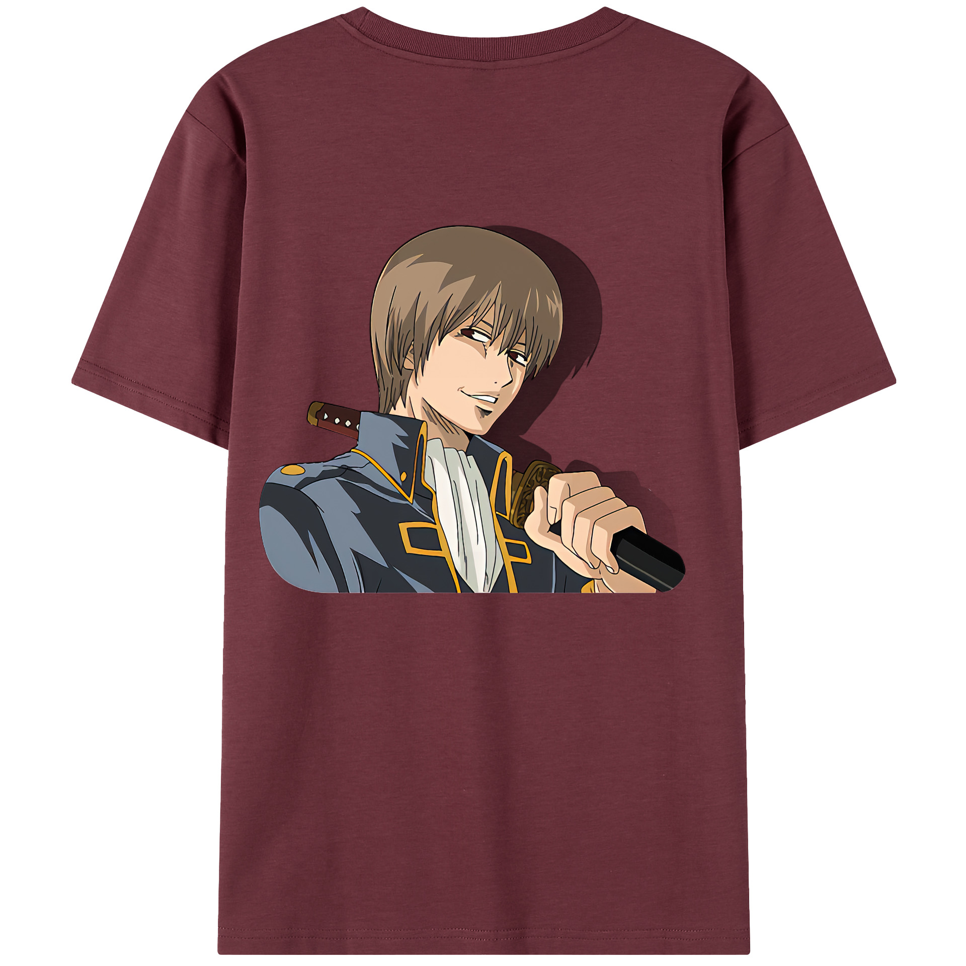 （画像用） ぎんたま 坂田銀時（さかたぎんとき） 神楽 志村新八（しむら しんぱち） GINTAMA Sakata Gintoki Kagura Shimura Shinpachi 綿100％半袖Tシャツ（背面プリント）